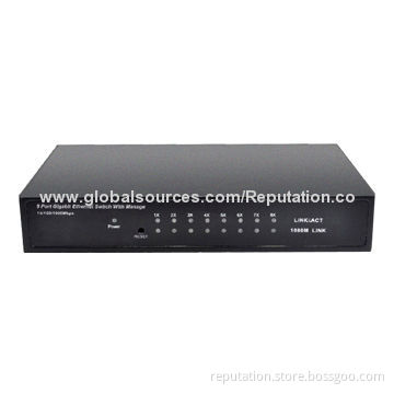 BL-SG108M Metal 8 Ports Gigabit Desktop Web Smart Switch, Supports Virtual Cable Test